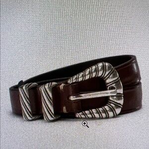 Veronica Beard Chocolate Brown Elsa Belt